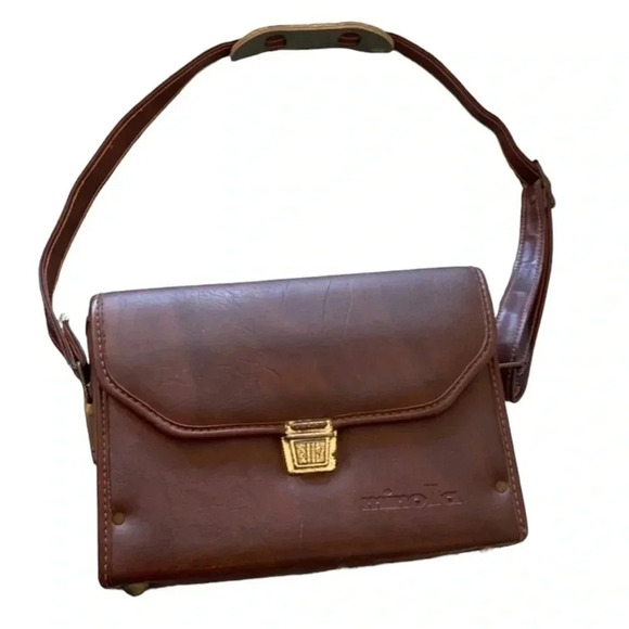 Vintage Brown Minolta Camera Case, see all pictures - Picture 1 of 10